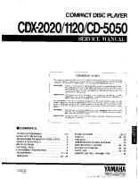 Yamaha cdx-1120-2020-CD-5050 - Service Manual